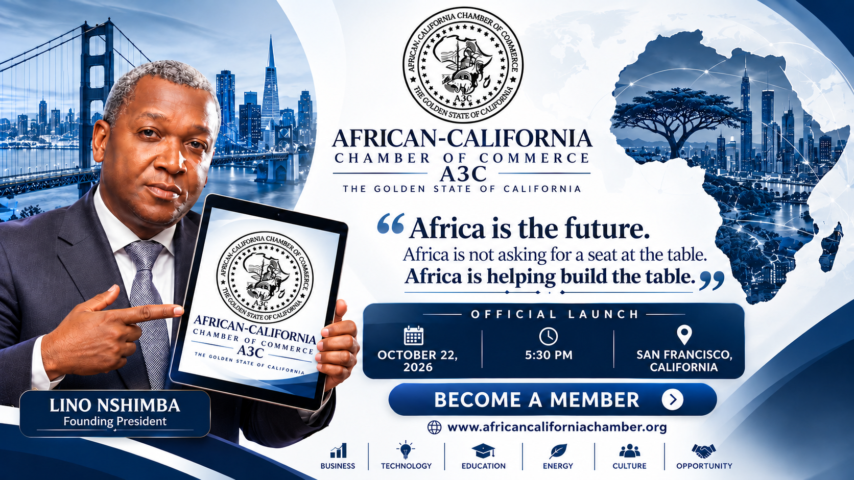 African and African-American business executives meeting in San Francisco